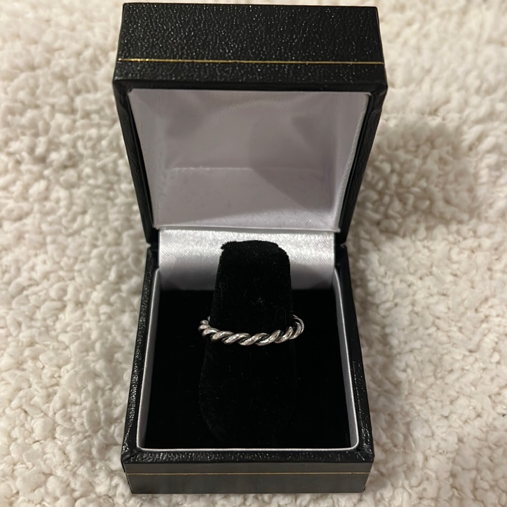 Silver Rope Ring